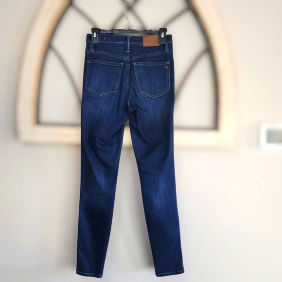 MADEWELL  10" HIGH-RISE SKINNY Medium Wash Denim Jeans Size 25 - Picture 4 of 4